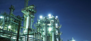 An Image of stainless steel being used in a refinary