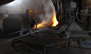 An image of Steel Forgings in a forging kiln